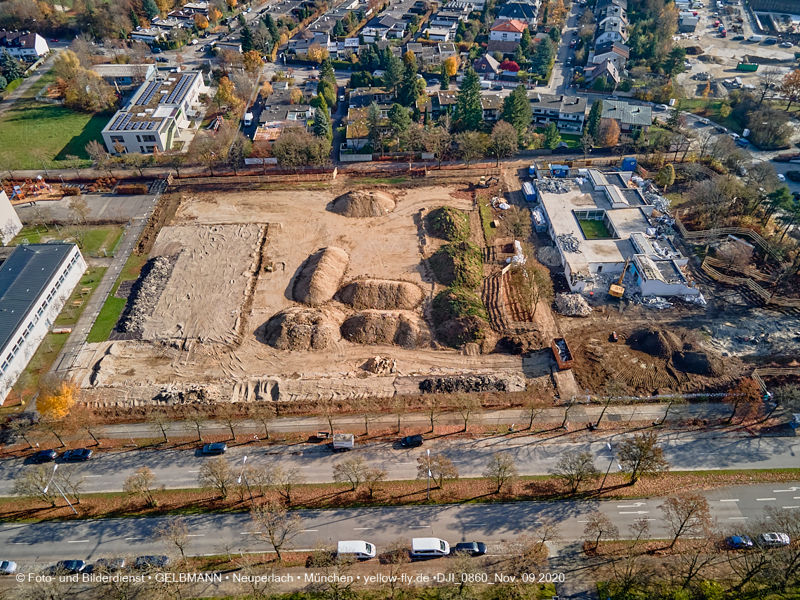 09.11.2020 - Baustelle Grundschule am Karl-Marx-Ring in Neuperlach